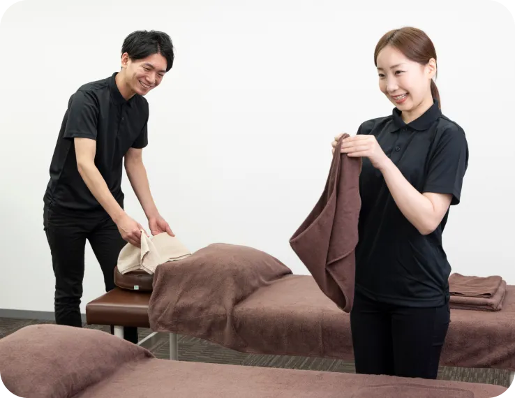 セラピストが生き生きと働く様子